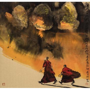 寇月朋国画人物上课字画之家