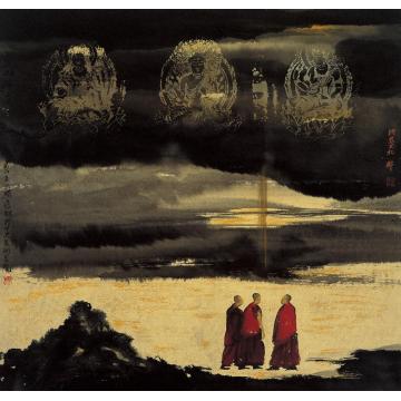 寇月朋国画人物大音001字画之家