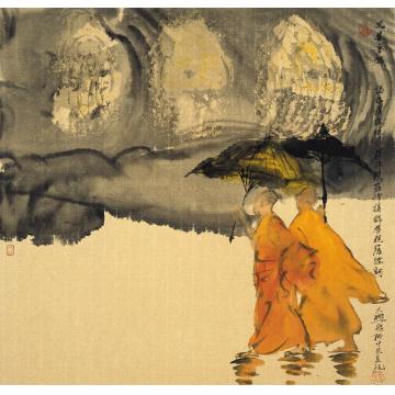 寇月朋国画人物上课字画之家