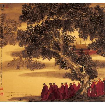 寇月朋国画人物下课字画之家