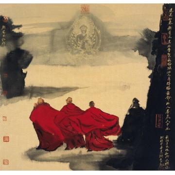 寇月朋国画人物我心云知字画之家