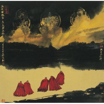 寇月朋国画人物愿佛开微密字画之家