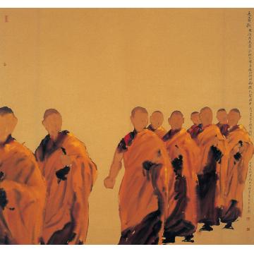 寇月朋国画人物长寿歌002字画之家