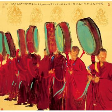 寇月朋国画人物长寿歌003字画之家
