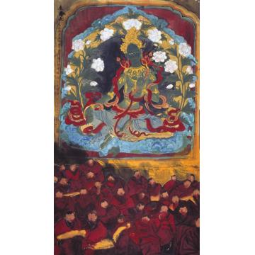 寇月朋国画人物长寿歌009字画之家