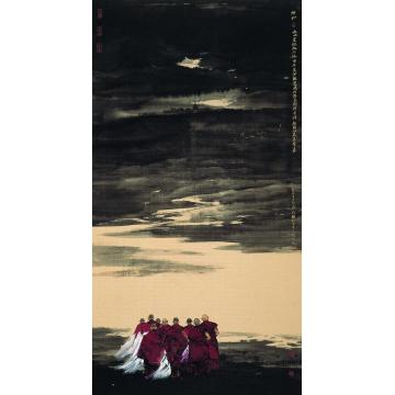 寇月朋国画人物祈盼字画之家