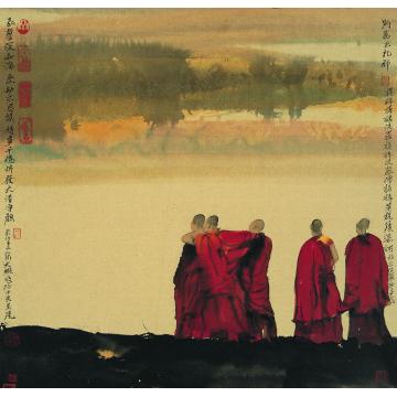 寇月朋国画人物发大清净愿字画之家