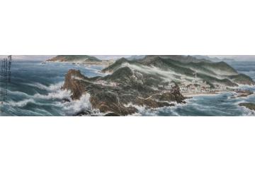徐生华油画风景抱海碧海字画之家