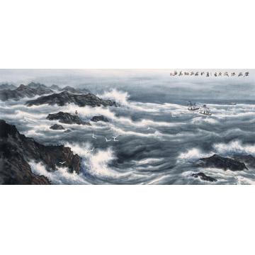 徐生华油画风景碧海洪波01字画之家