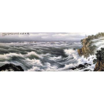 徐生华油画风景海纳百川02字画之家