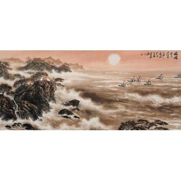 徐生华油画风景海曙云浮日字画之家