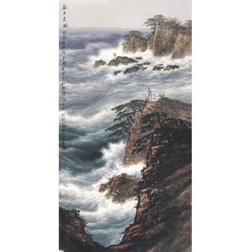 徐生华油画风景海上长城字画之家