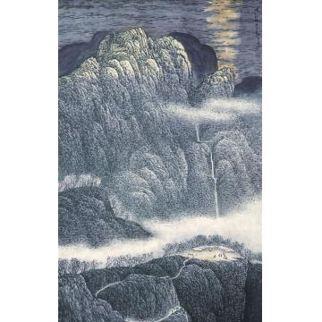 徐生华油画风景曙光初照字画之家