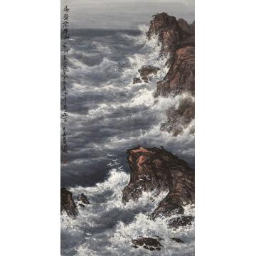 徐生华油画风景涛声震群山字画之家