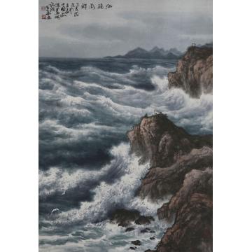 徐生华油画风景汹涌澎湃字画之家