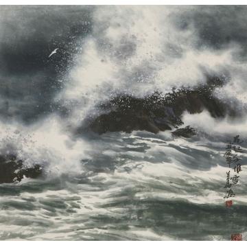 徐生华油画风景卷起千堆雪01字画之家