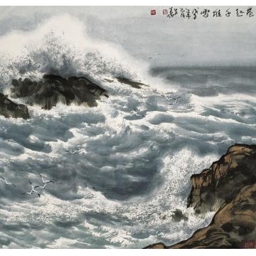 徐生华油画风景卷起千堆雪02字画之家