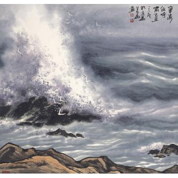 徐生华油画风景笔海任呼啸02字画之家