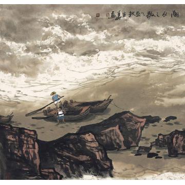 徐生华油画风景潮汐之歌字画之家