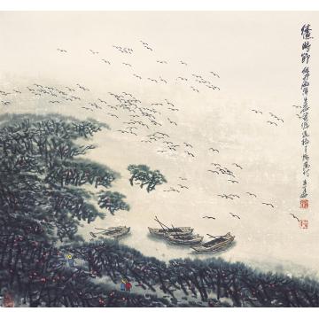 徐生华油画风景休渔时节字画之家