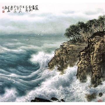 徐生华油画风景山随画动 海为涛生字画之家