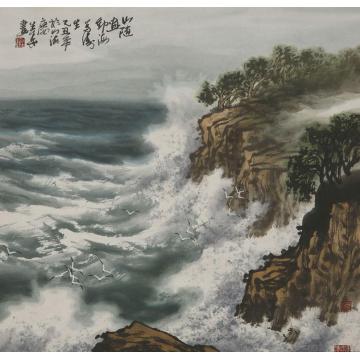 徐生华油画风景山随画动字画之家