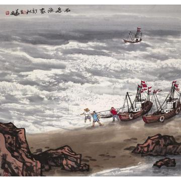 徐生华国画人物石岛渔家字画之家