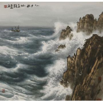 徐生华油画风景心中航标字画之家