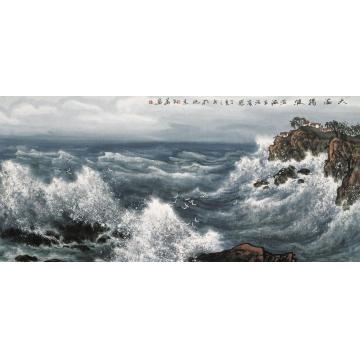 徐生华油画风景大海扬波字画之家