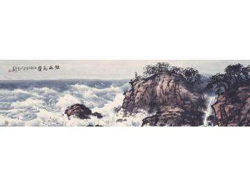 徐生华油画风景碧海涛声字画之家