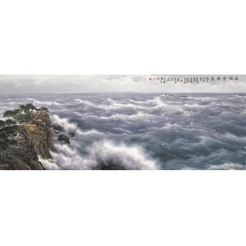 徐生华油画风景海阔望无崖字画之家