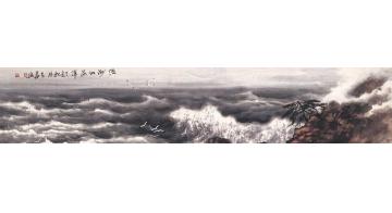徐生华油画风景浩渺的海洋字画之家
