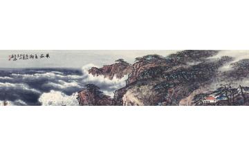 徐生华油画风景黄海春潮字画之家