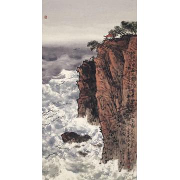 徐生华油画风景极目千里 海天无限01字画之家