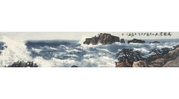 徐生华油画风景涛声震天字画之家