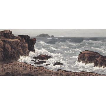 徐生华油画风景长岛远眺字画之家