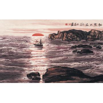 徐生华油画风景朝阳出海字画之家
