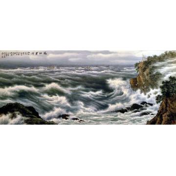 徐生华油画风景海纳百川字画之家