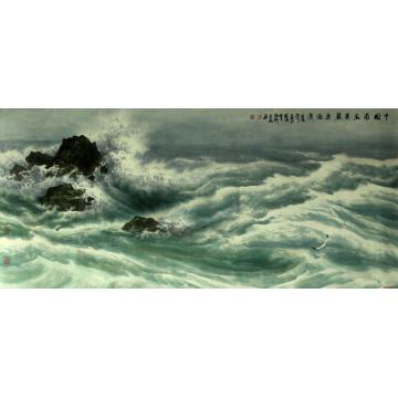 徐生华油画风景中国南海黄岩岛字画之家