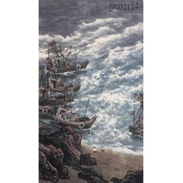 徐生华油画风景天风海浪字画之家