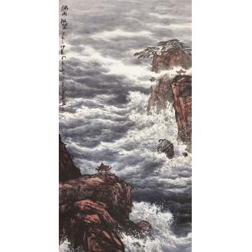 徐生华油画风景隔海相望字画之家