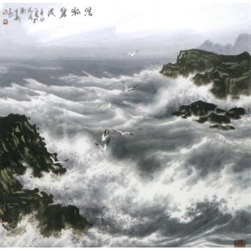 徐生华油画风景浩瀚惊波字画之家