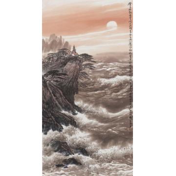 徐生华油画风景登高壮观海云间字画之家