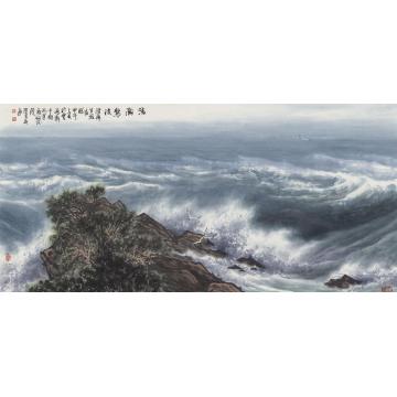徐生华油画风景浩瀚惊波字画之家