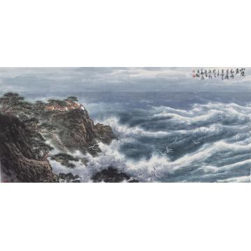 徐生华油画风景山随画动海为涛生字画之家