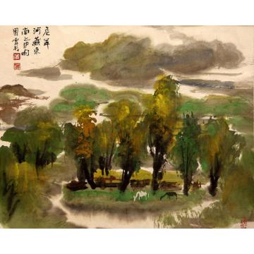 刘守信国画花鸟尼洋河字画之家