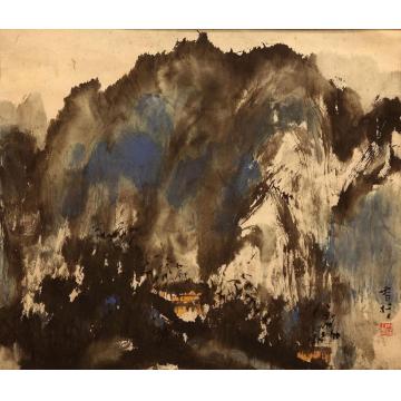 刘守信油画风景晚岚字画之家