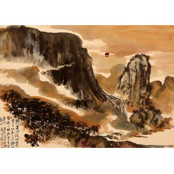 刘守信油画风景天游云霞字画之家