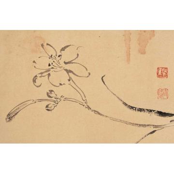 霍春阳国画花鸟野草间花各自春字画之家