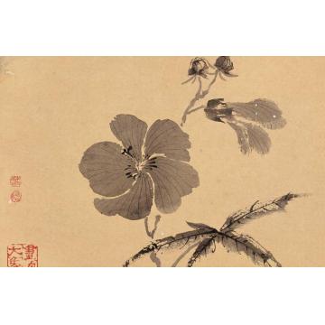 霍春阳国画花鸟临风一枝字画之家